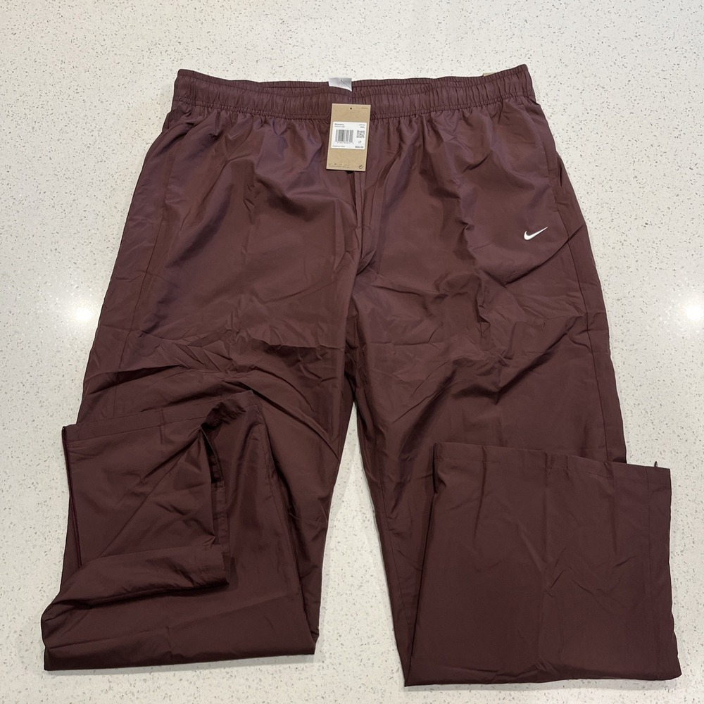 Nike Women Windbreaker Pants Mauve XXL Athletic Lightweight Full Length NWT